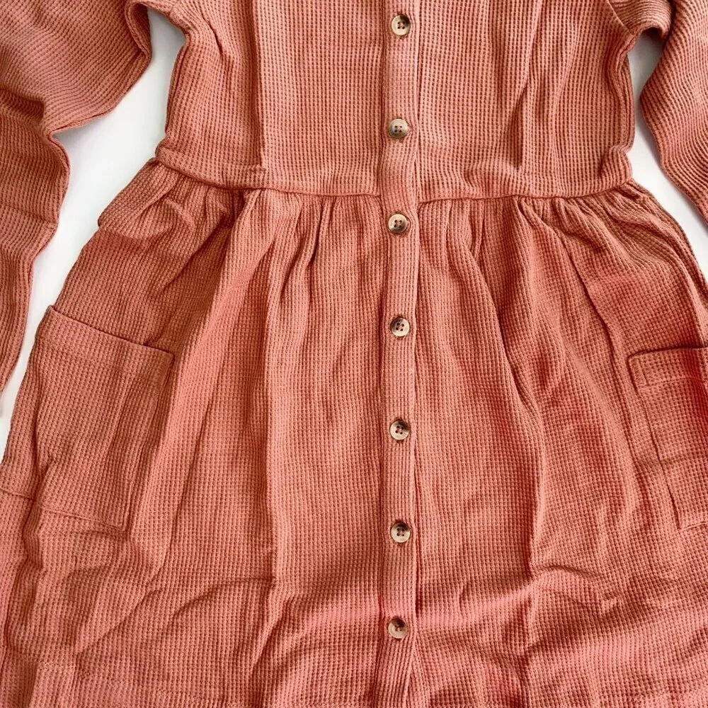 NWT Kate Quinn Organics Girl Thermal Dress 6 years